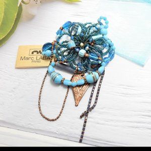 Blue Flower Brooch New